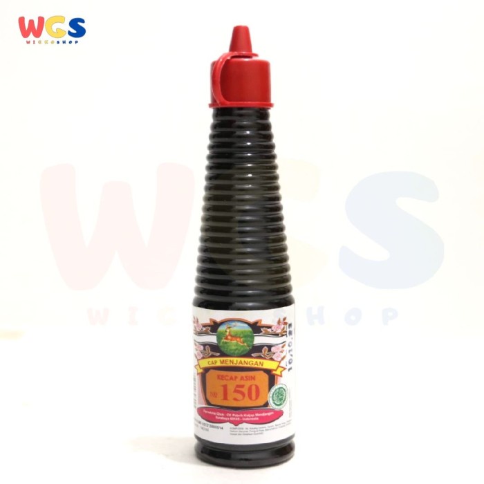 Kecap Cap Menjangan Kecap Asin No 150 Original Soy Sauce 140ml - Halal