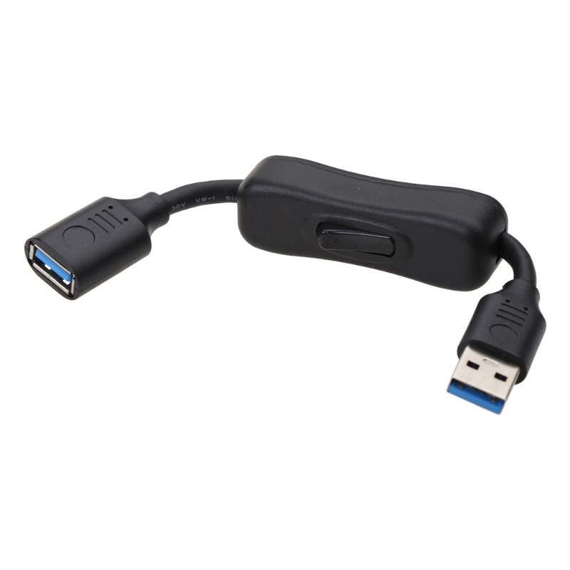 Gro USB3 0kabel Ekstensi Dengan Saklar USB Male to Female Extender Cord Data Sync Line Untuk Kipas USB Lampu Meja LED