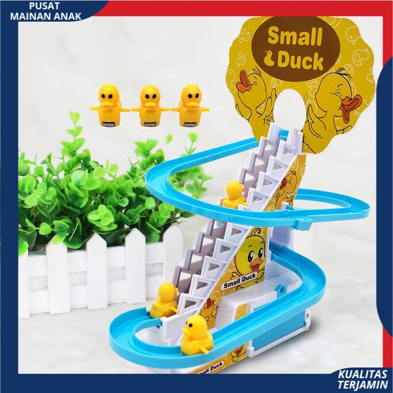 Mainan Track Tangga Berjalan Bebek / Penguin Memanjat Dengan Musik BerLampu Mainan Bayi Edukasi Anak