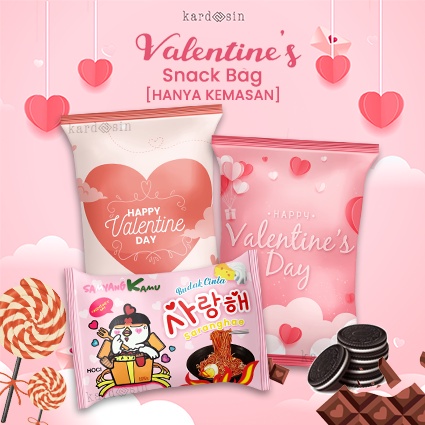 

Promo Ramadhan [HANYA KEMASAN] VALENTINE SNACK BAG POUCH KADO VALENTINES DAY PACAR HARI KASIH SAYANG PACKAGING KEMASAN CHIKI MAKANAN COKLAT CHOCOLATE PERMEN CANDY BUNGKUS BINGKISAN