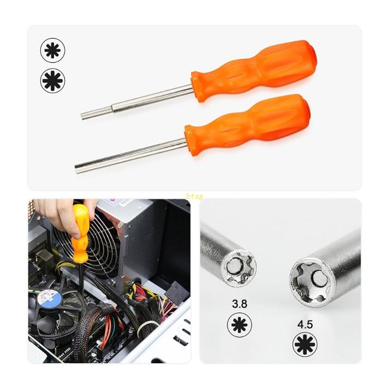 Btsg 3.8mm+4.5mm Security Screwdriver Tool Bit Gamebit N-GC N-ES N-64 S-NES