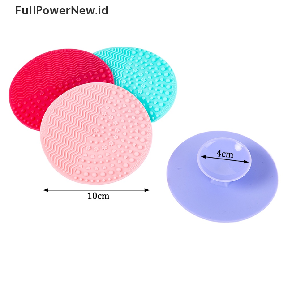 Power Silicone Makeup Brush Cleaner Foundation Pad Papan Scrubber Cuci Pembersih Gel ID