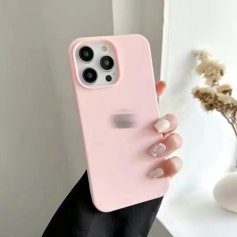 APPLE LOGO 1.7mm Ultrathin Soft Silicon Case HP iP iPhone 7 8 14 + Plus 11 12 13 Pro X XS XR Max SE 2022 2020 Candy Big Hole Casing