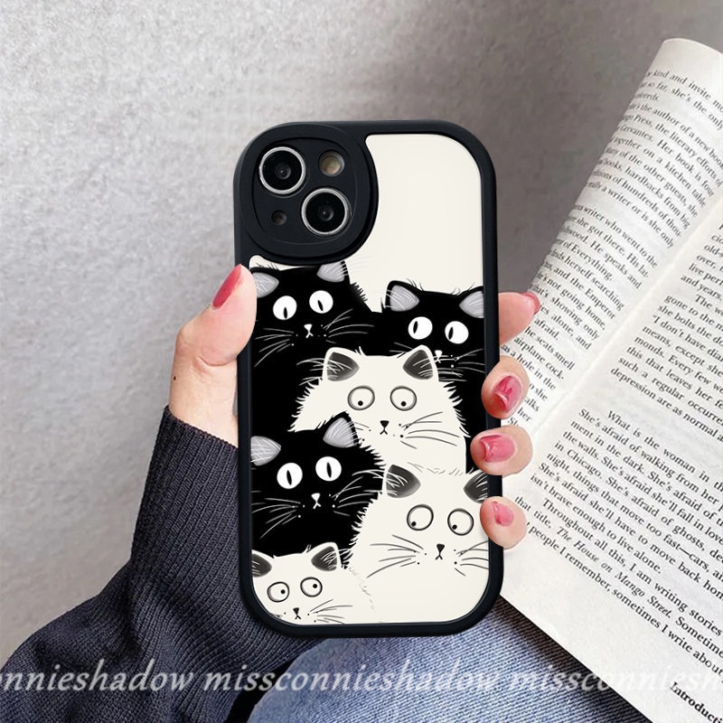 Casing Infinix Hot 10T 11 10s 11s 9 10 Play Infinix Note8 Smart 6 5panas 10 Lite Kartun Lucu Kucing Lucu Pasangan Soft Tpu Phone Case