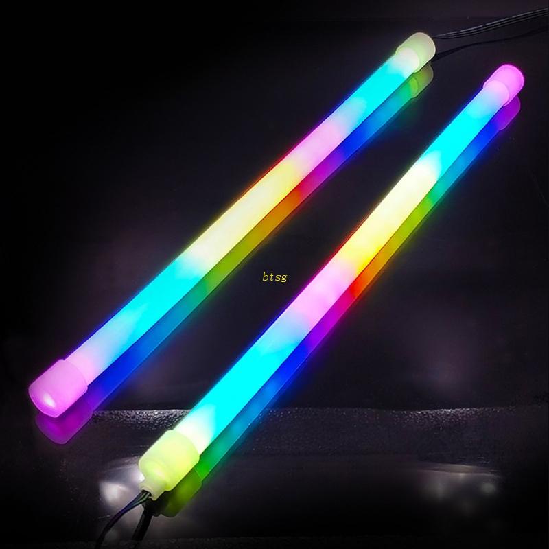 Kaos Btsg360° Komputer PC Untuk Case Light Bar Coolmoon Y360 Silicone Light Bar ARGB LED Strip Dengan 5V 3pin 4Pin RGB Lampu LED