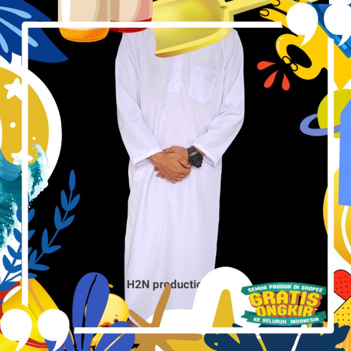 Super Mewah / jubah anak laki laki polos kancing depan / gamis anak laki laki model kancing / baju K
