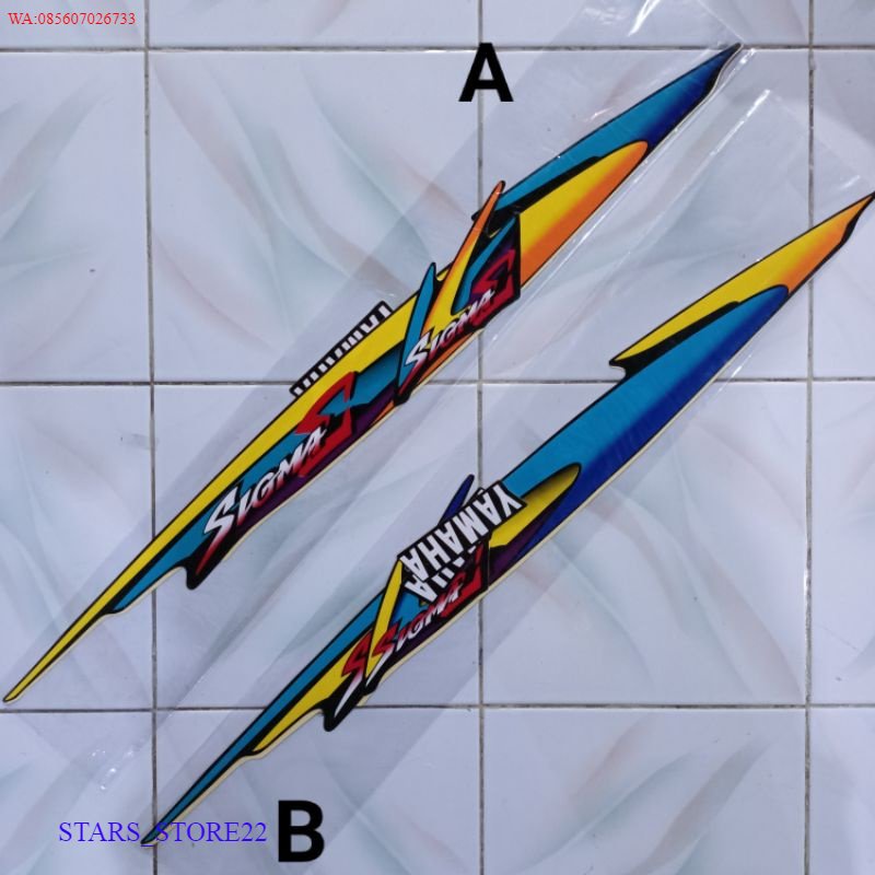 (ORI) Striping Yamaha Sigma | sticker bodi motor sigma lama KUALITAS ORIGINAL PABRIK