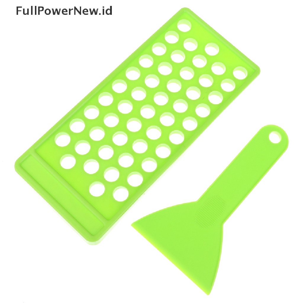 Power 2Pc/Set Diy Lip Balm Lip Gloss Crafg Kit Wax Pouring Tray Spatula Scraper Set ID