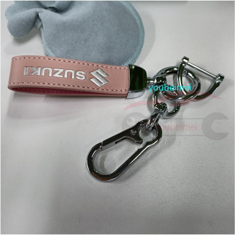 2023 Fashion PU Leather Metal Keychain For Nissan, Honda Car Motorcycle Keychain, New Year Gift