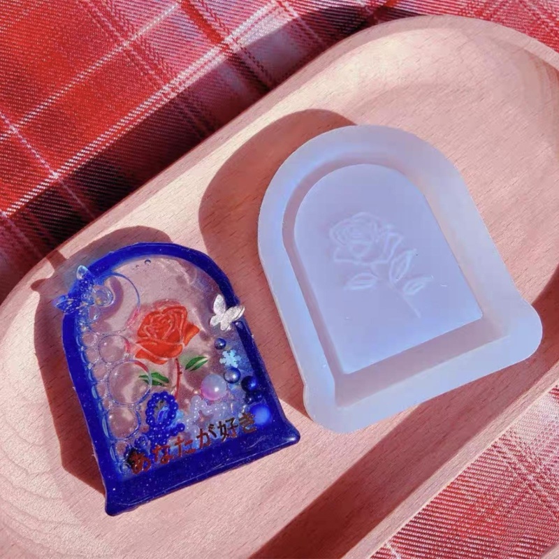 Siy Cetakan Pengecoran Resin Pasir Hisap, Resin Art Shaker Mold, Crystal Silicone Hollow Mold Epoxy Pendant Mold Gantungan Kunci Resin Mo