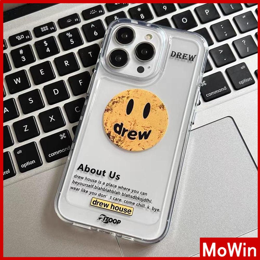 For iPhone 14 Pro Max iPhone Case Acrylic Hard Case HD Clear Case Plating Button Shockproof Smiley Graffiti Cartoon Compatible For iPhone 13 Pro max 12 Pro Max 11 xr 7plus 6splus