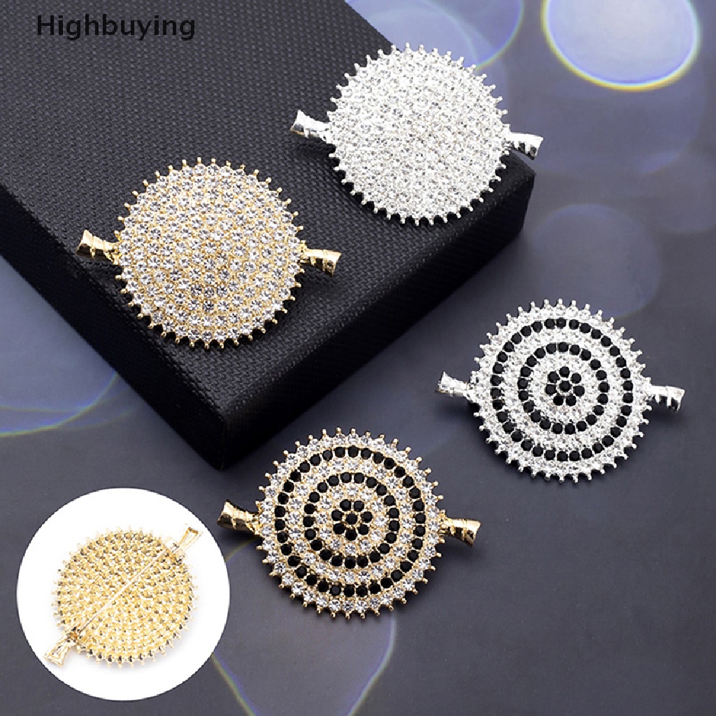 Hbid Kreatif Kristal Bros Pin Brooch Cardigan Tetap Behel Gaun Baju Pin Wanita Elegan Lencana Perhiasan Aksesoris Hadiah Glory