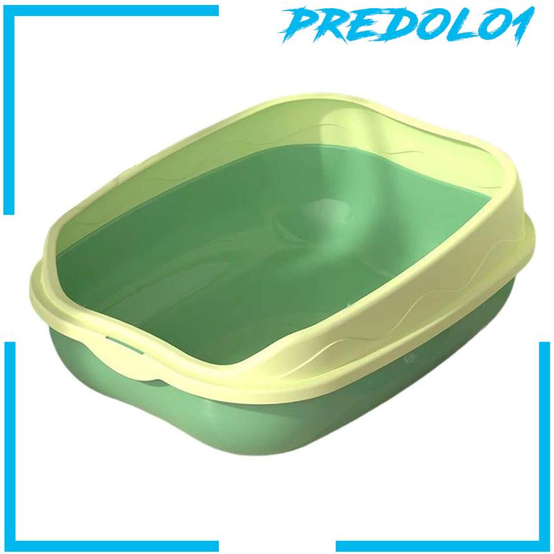 [Predolo1] Cat Litter Box Bedpan Wadah Kotoran Kucing Pasir Cat Toilet Kokoh