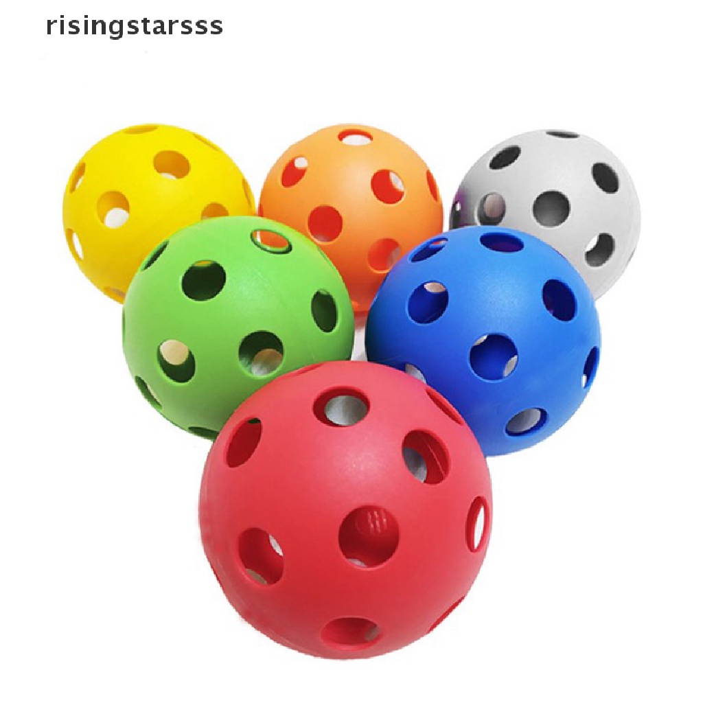 Rsid Span-new 10pcs Indoor Golf ball Bola Latihan Golf Bola Lampu Golf Memiliki Lubang Golf Traini Jelly