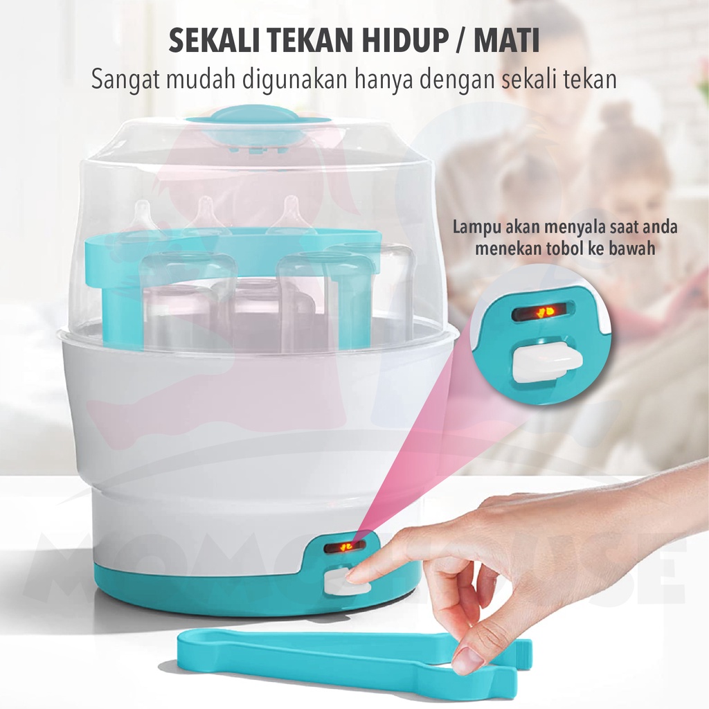 MOMO HOUSE Sterilizer botol Bayi Bottle sterilizer Penghangat Botol Susu Steril Botol Susu Steril Botol Bayi