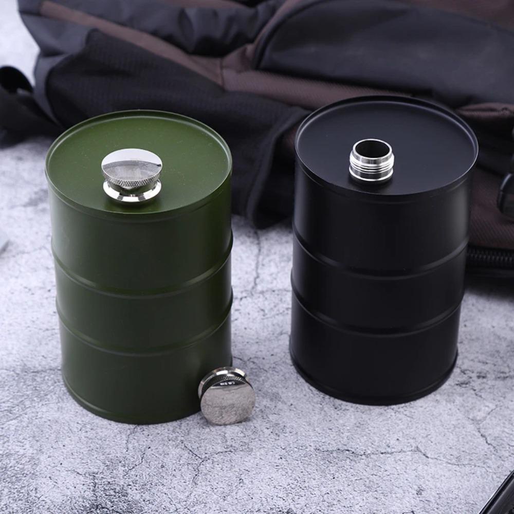 Populer Teko Wine 25oz Vodka 304wadah Minyak Stainless Steel Jug Portable