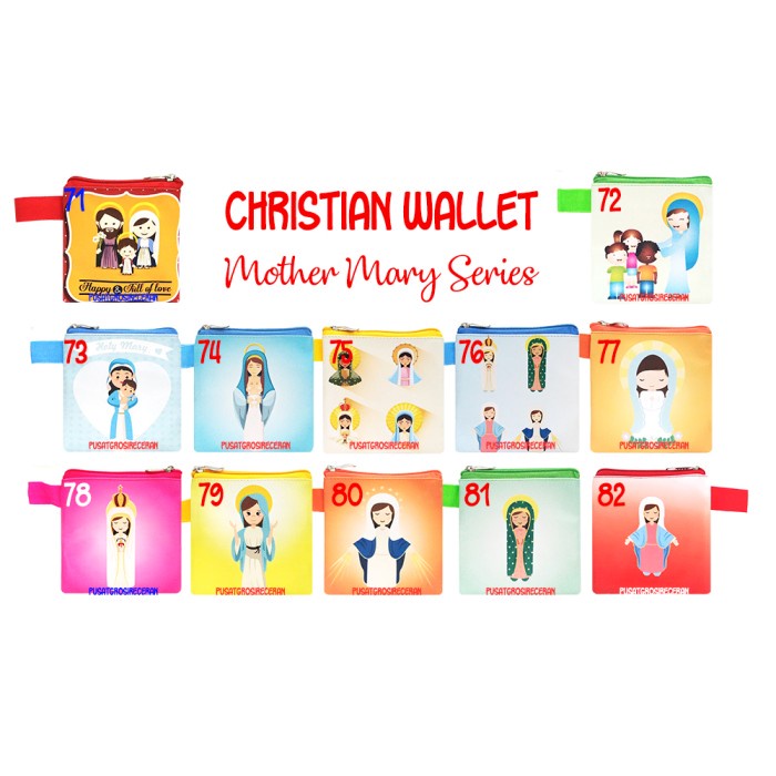 

Mother Mary Wallet Tempat Rosario Bag Souvenir Kristen KatolikKristian - PILIH NOMOR