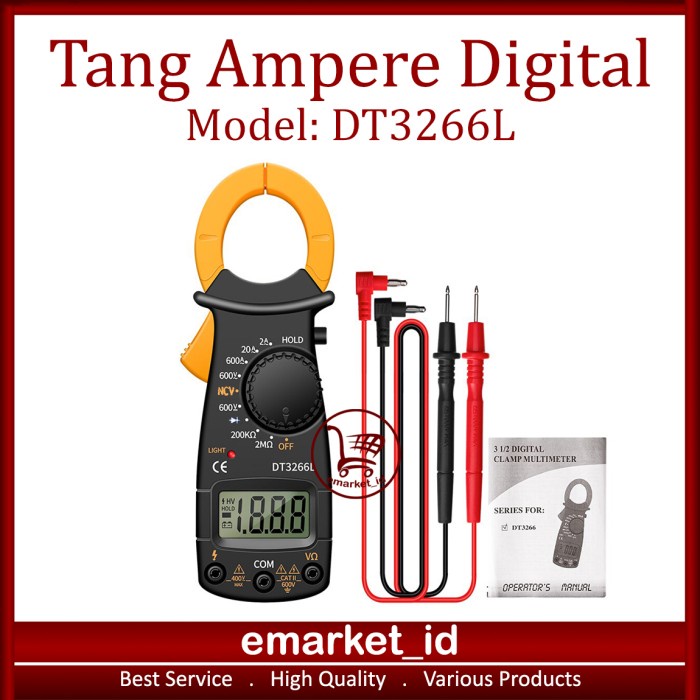 Tang Ampere Digital DT3266L / Clamp Meter DT 3266 L / Ampermeter