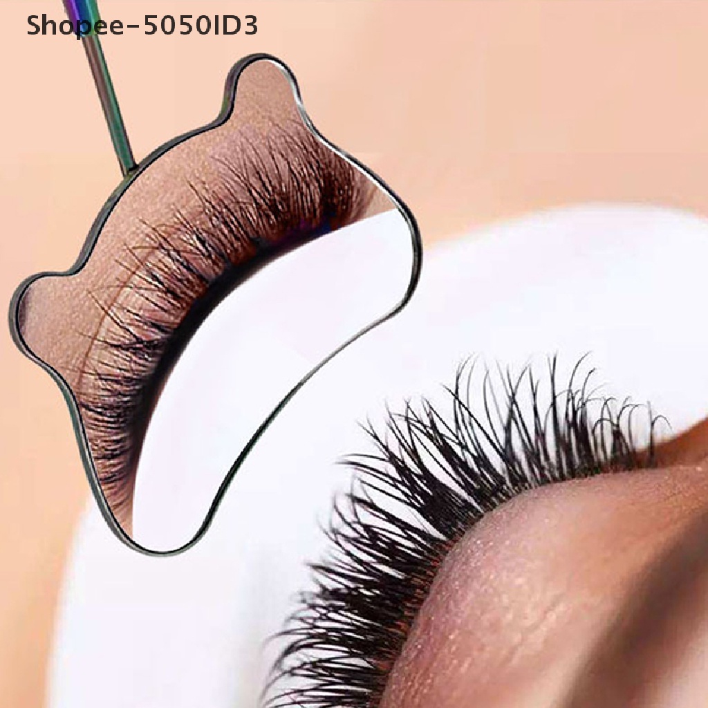 [HOT] 1pc Cermin Ekstensi Bulu Mata Gagang Eye Lashes Makeup Inspection Alat Kecantikan [ID]