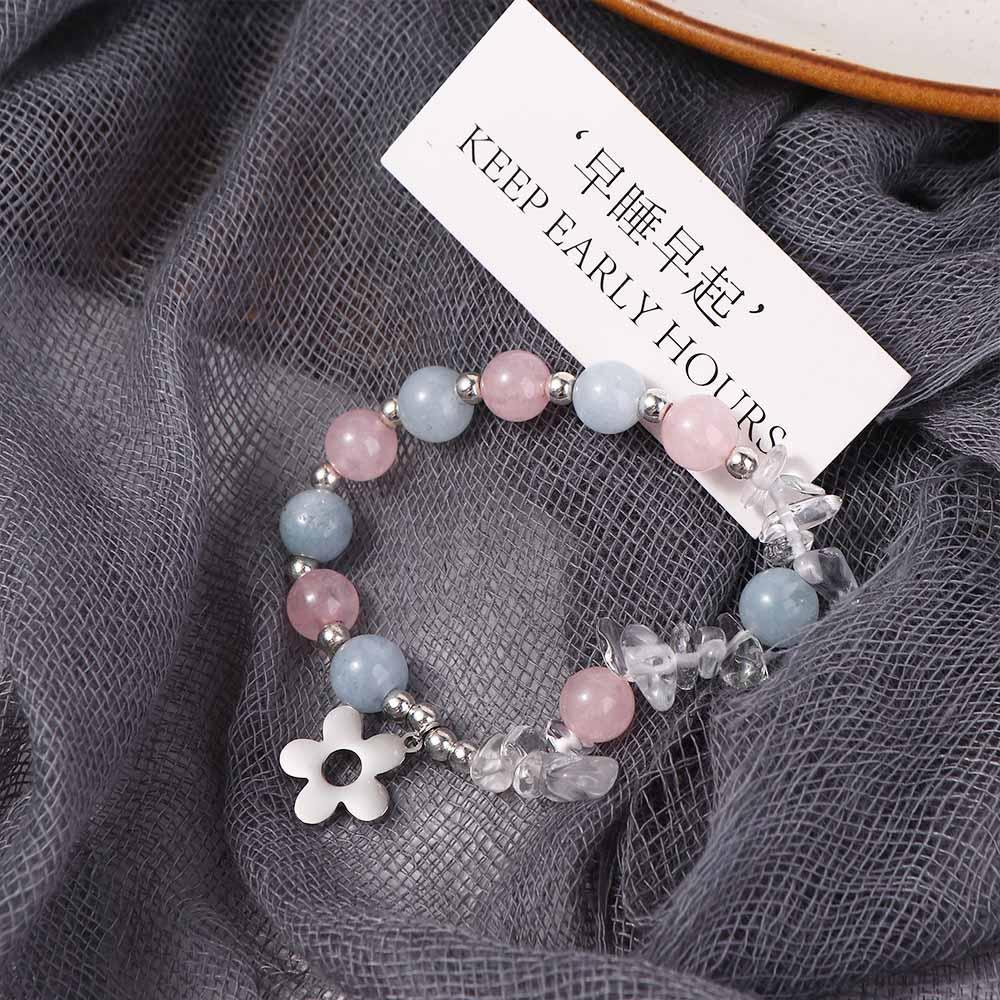 Needway Gelang Bunga Peri Indah Lucu Manis Manik Kristal Baroque Fashion Perhiasan