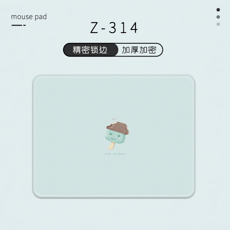 Alas Mouse Segar Kecil Sederhana Kecil Perempuan Portabel Lucu Alas Meja Laptop Edge Mouse Pad