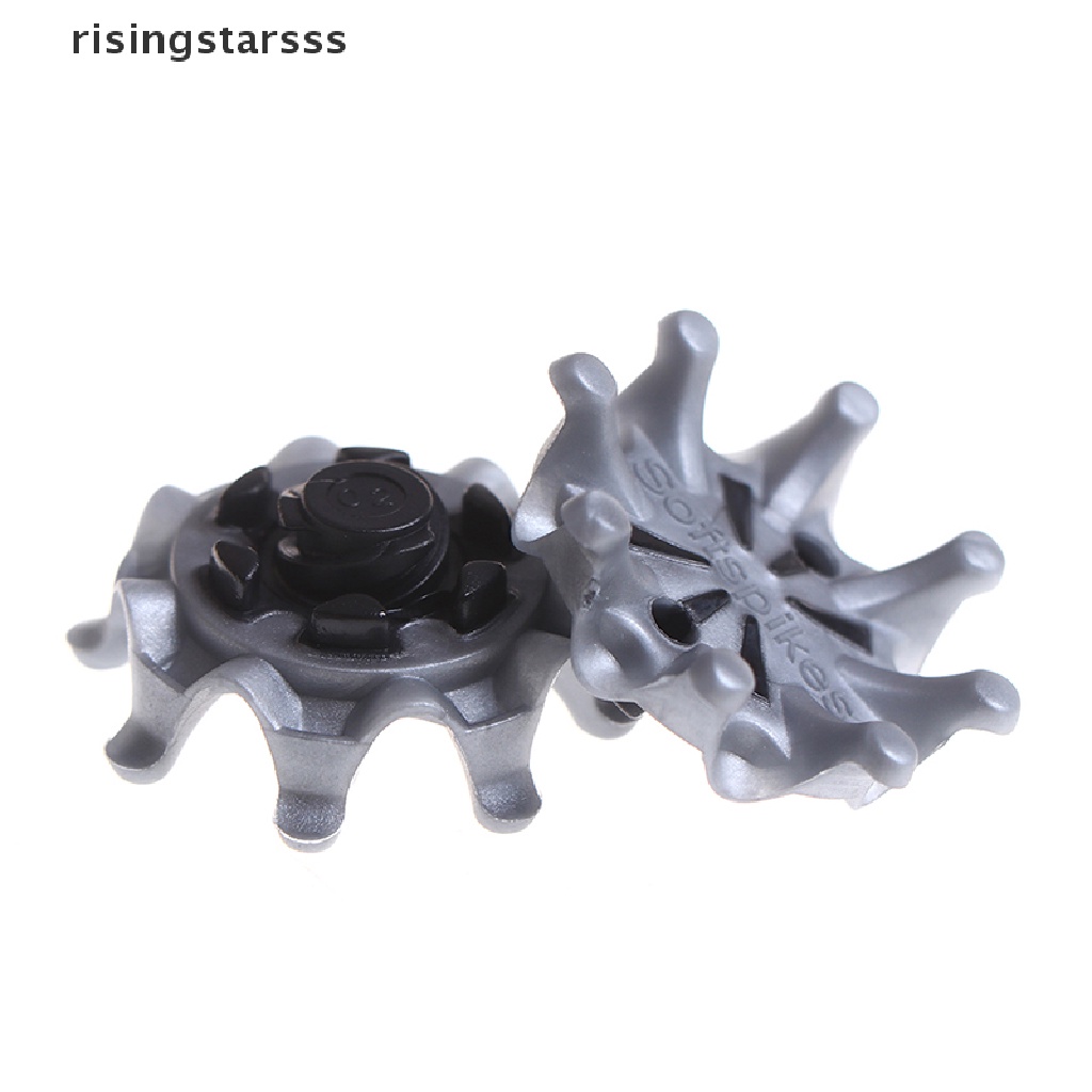 Rsid Span-new 14x Silver Sepatu Golf Paku Cepat Twist Studs Cleats Softspikes Untuk Footjoy Jelly