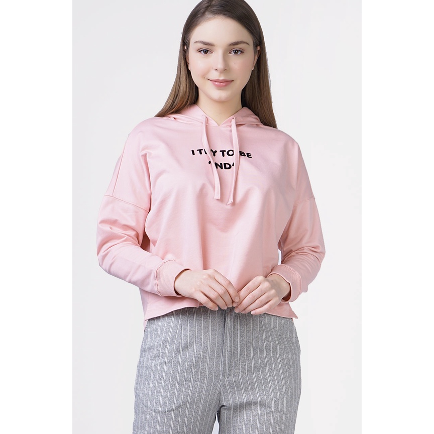 Ninety Degrees Sweater Wanita Velove Light Pink 34393D1LP