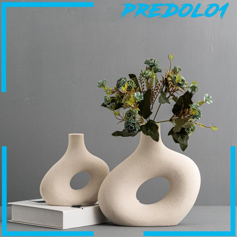 [Predolo1] Tanaman Pot Batang Ikat Penyimpanan Planter Indoor Bud Vase Vas Bunga Keramik