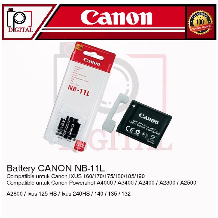 Baterai Battery CANON NB-11L / NB11L