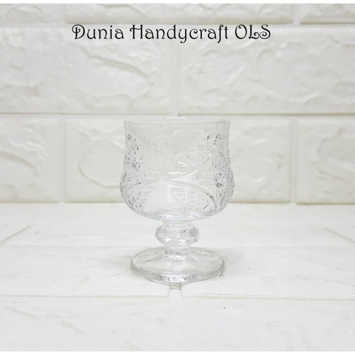 SLOKI PESONA gelas mini Kaca Cantik Elegan Pajangan mewah harga murah