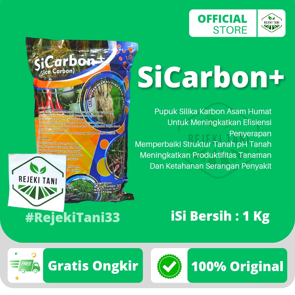 Pupuk Sicarbon Carbon Silika  Asam Humat 1 kg Si Carbon Sicarbon+ Sicarbon Plus
