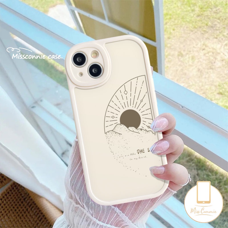 Casing Untuk Vivo Y35 Y36 Y02T Y22s Y11 Y12 Y30 Y15s Y51 Y16 Y21 Y22 Y15 Y91 Y91C Y20s V23 Y15A Y33s V23E Y17 Y31 Y20i Y20 Y21A Y12i Y21s Simple The Sun Moon Couple Case Cover