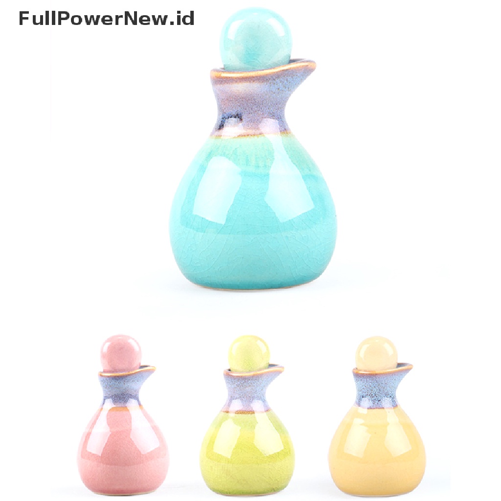 Power Bottle Salon Kecantikan 60ml Botol Wangi Hias Keramik Jar ID