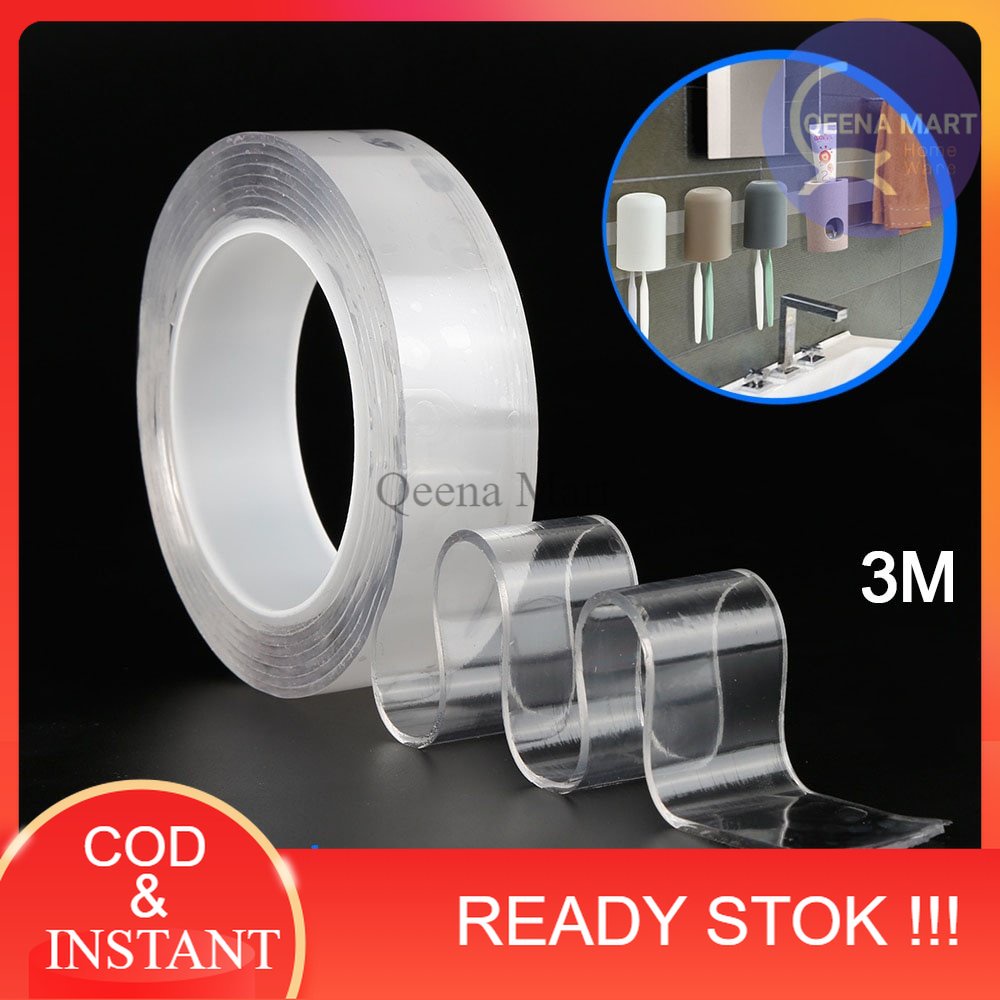 

Double Tape Perekat No Trace Washable Sticker 0,2cm - J007