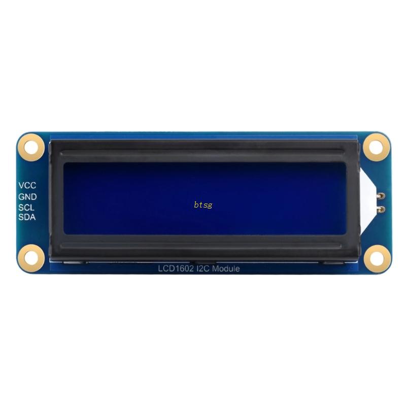 Btsg LCD1602 I2C Modul I2C Control Interface Onboard AiP31068 Chip Driver LCD -20~+70℃ Modul Suhu Operasi