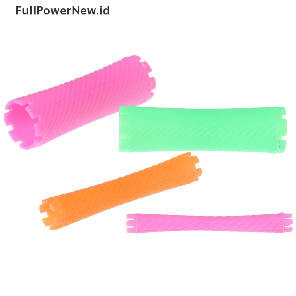 Power 1set Alat Pengeriting Rol Rambut Panjang Ajaib Gelombang Spiral Perm Batang DIY ID