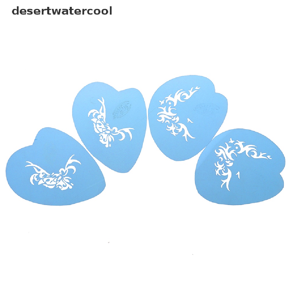 Deid Reusable Face Paint Stensil Body Facial Template Tato Desain DIY Alat Paing Martijn