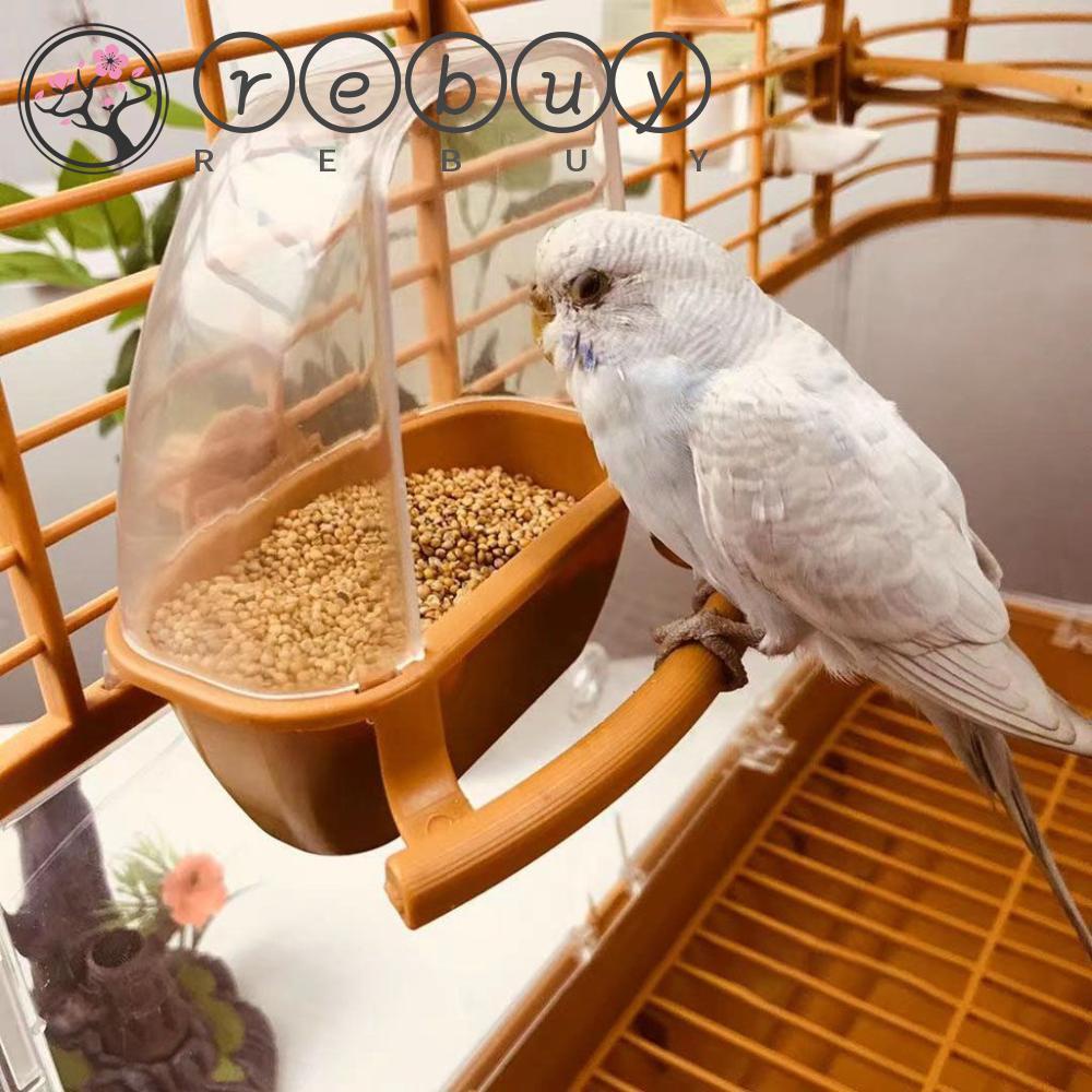 Rebuy Bird Feeder Well Design Splash Proof Bird Cage Decor Bermain Dan Makan Fix Di Kandang Perching Burung Watering Bowl