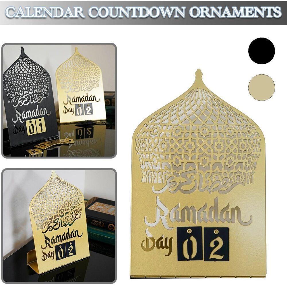 Suyo Eid Mubarak Countdown Calendar Festival Countdown Desktop Ornament Festival Decoration Dekorasi Meja Rumah