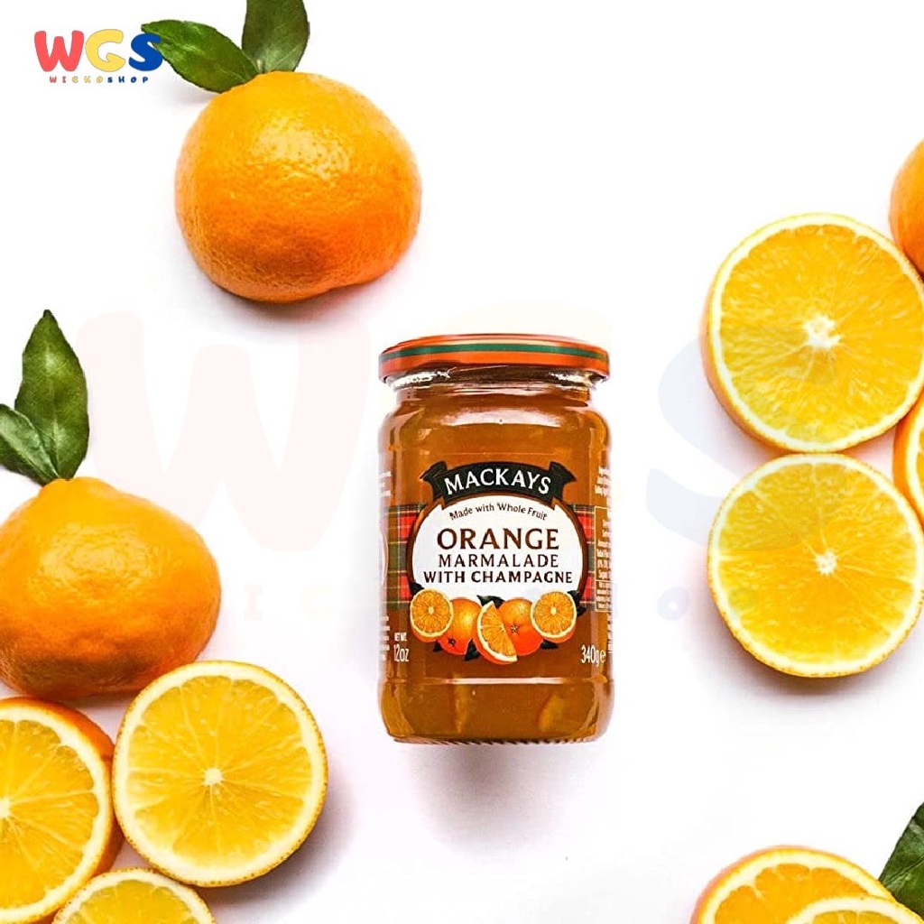 Selai Mackays Orange Marmalade with Champagne Jam 340 gr - Selai Jeruk