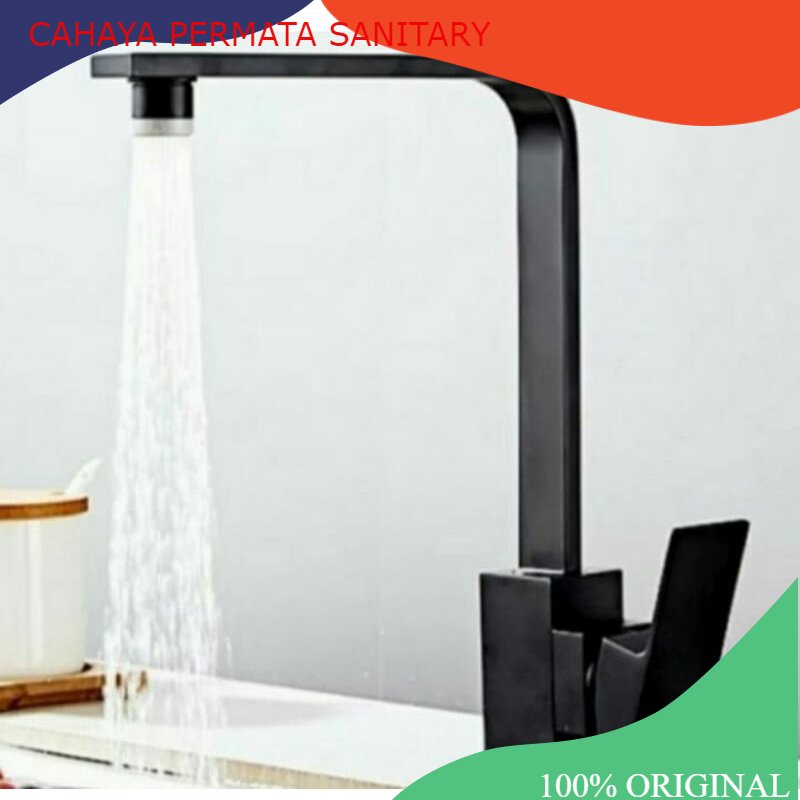 Kran Panas Dingin Black/Kran Angsa Hitam