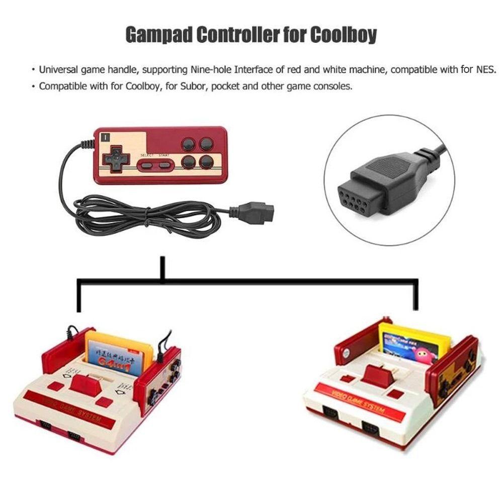 POPULAR Controller Game Populer 9pin Untuk Gamepad Plug-and-Play NES Games