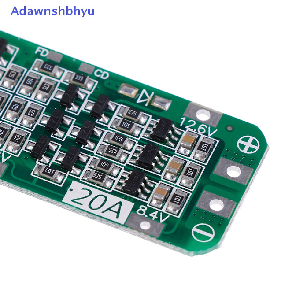 Adhyu 3S 20A Li-ion Lithium 18650charger PCB BMS Papan Perlindungan 12.6V ID