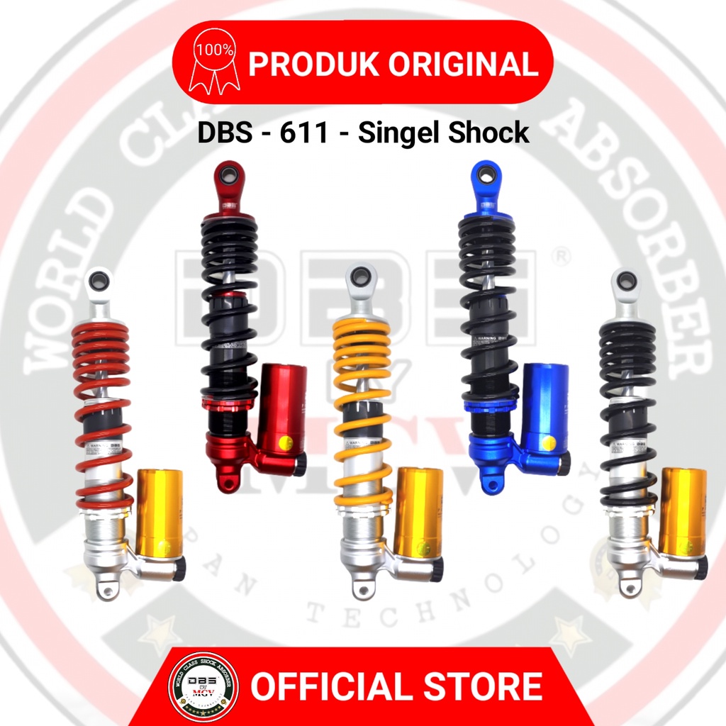 [ BISA COD ] Shock Tabung DBS 611 PROLINS SERIES GENIO BEAT VARIO SCOOPY MIO J GT M3 FINO XEON SOUL GT125 FAZZIO XRIDE LEXI FREEGO