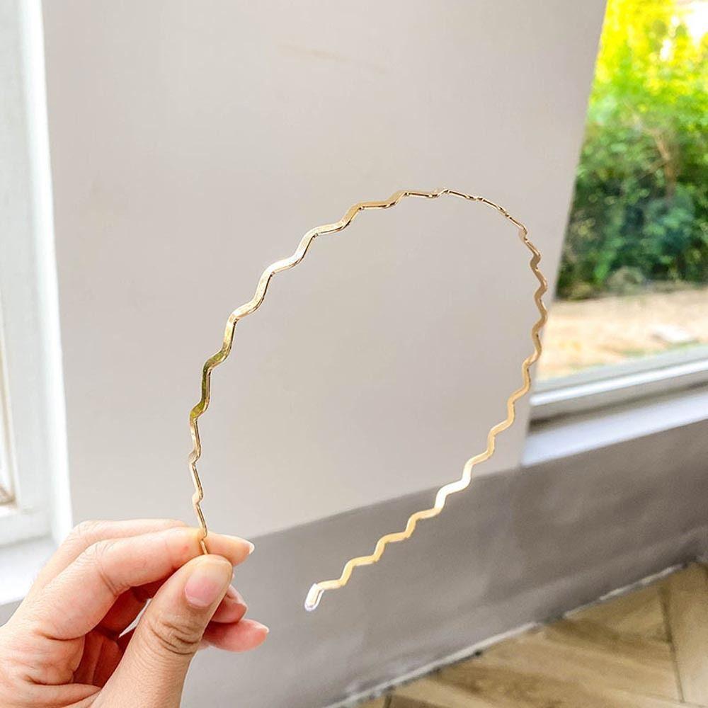Agustina Gelombang Bando Hiasan Rambut Untuk Gadis Fashion Hiasan Kepala Non Slip Hairband Cuci Muka Bando Baru Hiasan Kepala Double Layer Headband Sylish Rambut Hoop Korea Head Wrap