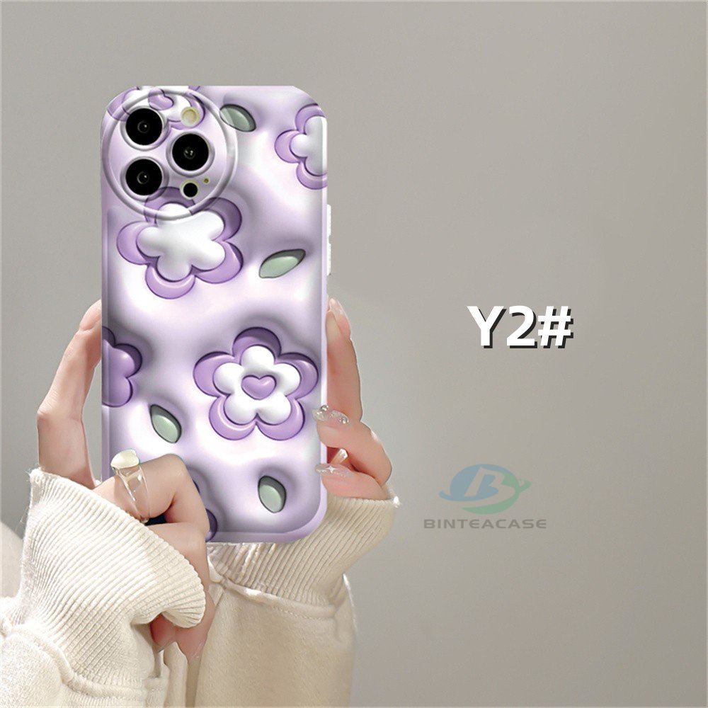 Casing hp Samsung A14 A04 A04S A13 A03 A03S A12 A52 A52S A21S A50 A50S A30S A20 A10S A10 A11 M11 J7Prime J7Pro J6Prime J6Plus Bunga Ungu Bintang Biru Silicone Airbag Case Binteacase