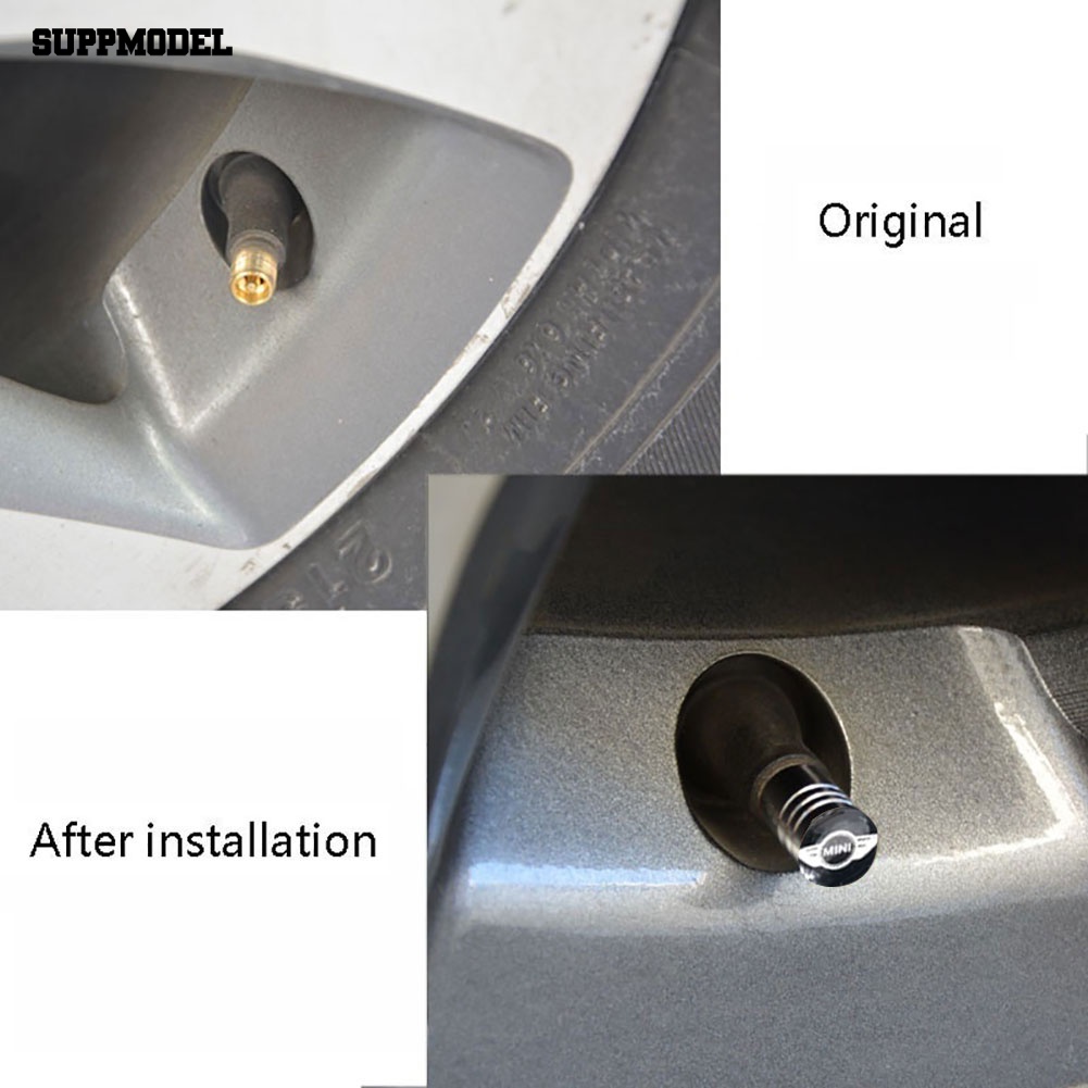 Suppmodel 4Pcs Ban Roda Mobil Valv-es Caps Untuk MINI Cooper S R50 R53 R56 R60 F55 F56