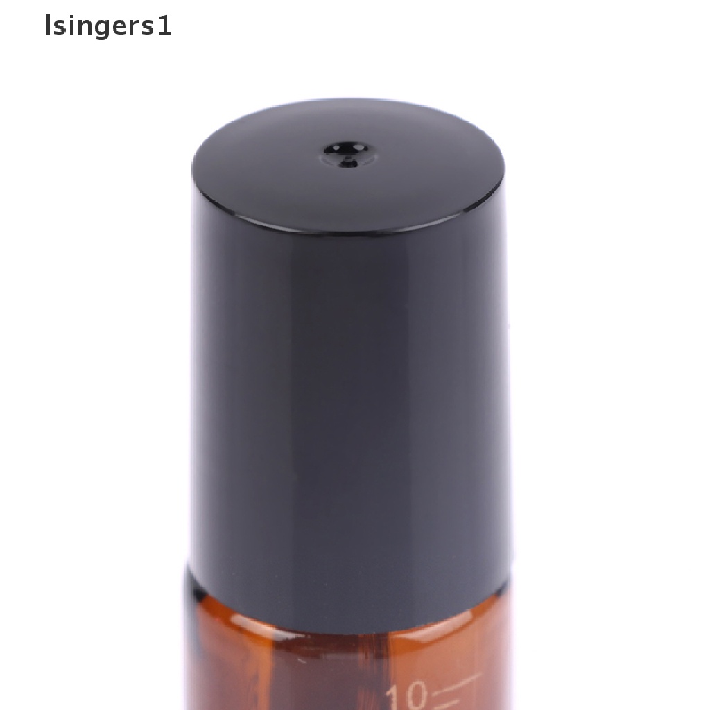 [lsingers1] 1pc Botol Roller Kaca Amber 10ml Removable Roller Metal Butik