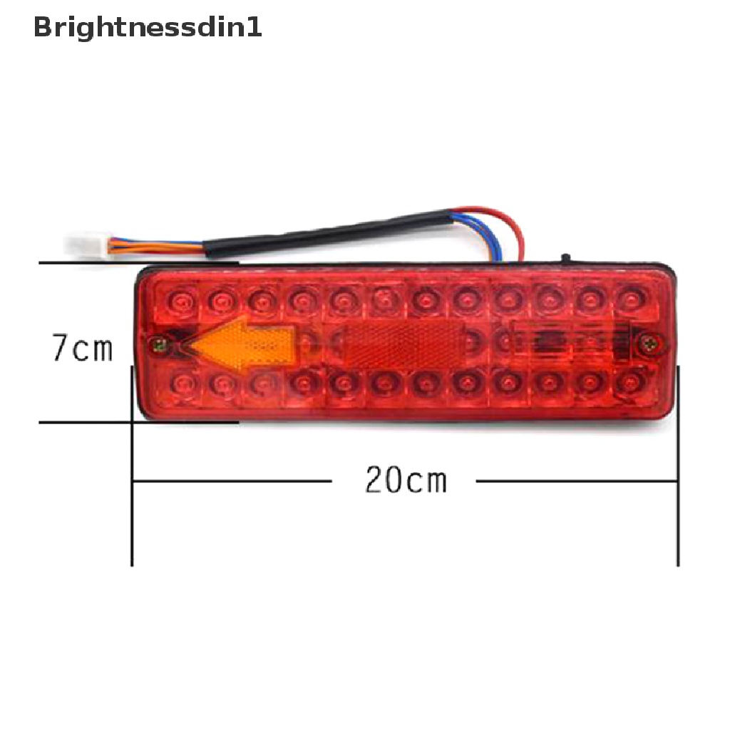 [Brightnessdin1] 12v DC LED Lampu Ekor Belakang Rem Sein Lampu Mundur Untuk Elektrik-Tricycle Boutique