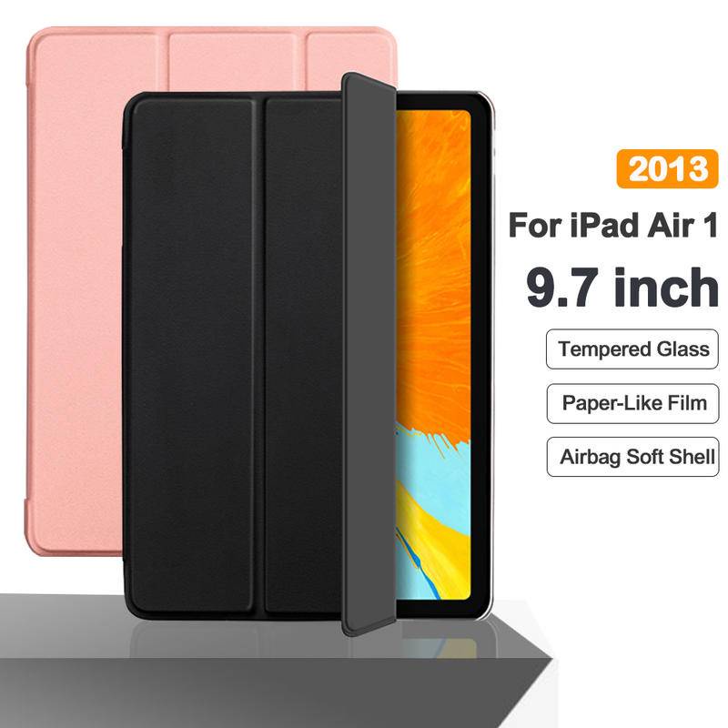 Case Untuk iPad Mini 1 2 3 4 5 6 7.9 8.3 inch Flip Trifold Stand Case PU Leather Full Smart Auto Wake Cover Untuk iPad Air6 5 4 3 2 1 9.7 10.5 inch